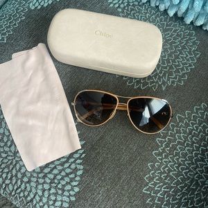 Chloe Aviator Sunglasses